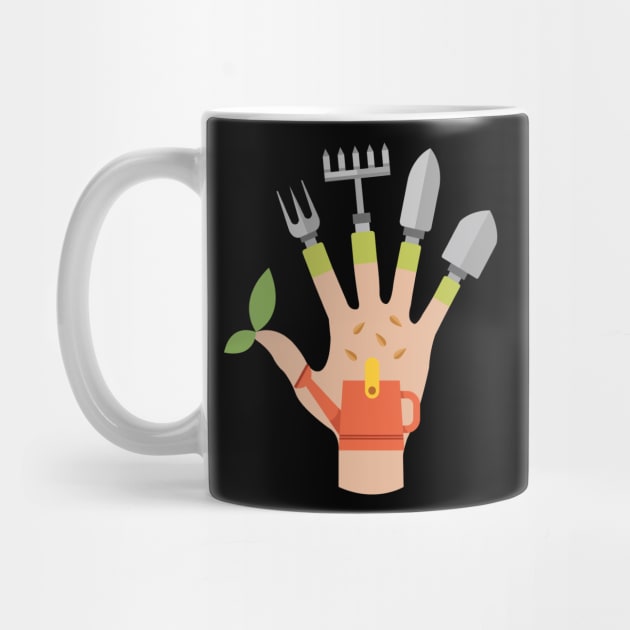 Funny Plant Lady Gift - Edward Gardening Hands by Shirtbubble